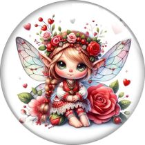 20MM 10pcs/lot Elves glass snap button charms