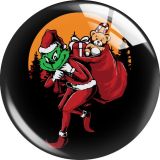 20MM 10pcs/lot Christmas Monster glass snap button charms