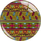 20MM 10Pcs/lot design Print glass snap button charms