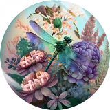 20MM 10Pcs/lot animal Print glass snap button charms