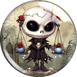 20MM 10pcs/lot Halloween  Cartoon  glass snap button charms