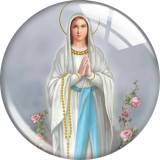 20MM 10pcs/lot Jesus glass snap button charms