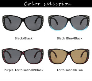 Sunglasses Retro Fashion Diamond Set Sunglasses