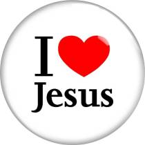 20MM 10pcs/lot Jesus glass snap button charms