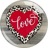 20MM 10Pcs/lot Faithful love Print glass snaps buttons  DIY jewelry