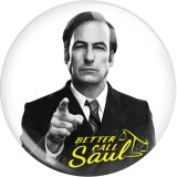20MM 10Pcs/lot Classic Movie Better Call Saul Print glass snaps buttons  DIY jewelry