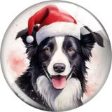 20MM 10pcs/lot Christmas Cartoon  glass snap button charms