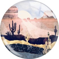 20MM 10Pcs/lot cactus star moon glass snap button charms