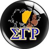 20MM 10pcs/lot sigma gamma rho glass snap button charms