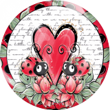 20MM 10Pcs/lot animal Print glass snap button charms