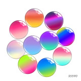 20MM 10pcs/lot colour glass snap button charms