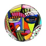 20MM 10pcs/lot Famous paintings Art lady Print glass snap button charms