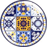 20MM 10pcs/lot Colorful patterns glass snap button charms
