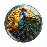 20MM 10pcs/lot animal Print glass snap button charms