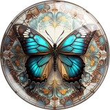 20MM 10Pcs/lot design Print glass snaps buttons  DIY jewelry