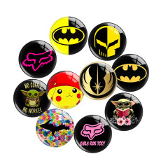 20MM 10Pcs/lot Jeep Print glass snaps buttons  DIY jewelry