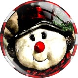 20MM 10Pcs/lot Christmas The grinch snowflake Print glass snaps buttons  DIY jewelry