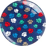 20MM 10Pcs/lot  animal Print glass snaps buttons  DIY jewelry