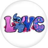 20MM 10Pcs/lot Stitch glass snap button charms