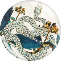 20MM 10Pcs/lot animal glass snap button charms