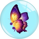 20MM 10Pcs/lot festival Print glass snaps buttons  DIY jewelry