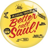 20MM 10Pcs/lot Classic Movie Better Call Saul Print glass snaps buttons  DIY jewelry