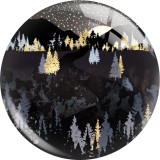 20MM 10Pcs/lot views star moon glass snap button charms