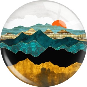 20MM 10Pcs/lot views star moon glass snap button charms