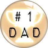 20MM 10pcs/lot best dad Cartoon  glass snap button charms