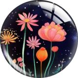 20MM 10pcs/lot Botany Cartoon  glass snap button charms