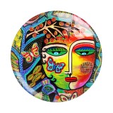 20MM 10pcs/lot Famous paintings Art lady Print glass snap button charms
