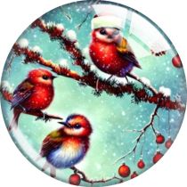 20MM 10pcs/lot Christmas Cartoon  glass snap button charms