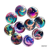 20MM 10pcs/lot Life Tree Moon glass snap button charms