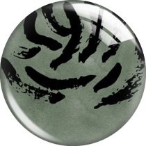 20MM 10pcs/lot Green pattern glass snap button charms
