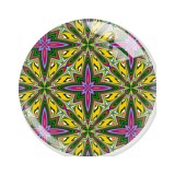 20MM 10pcs/lot Mandala Retro colored patterns Print glass snap button charms