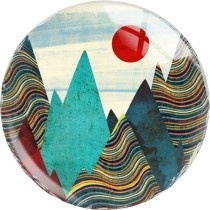 20MM 10Pcs/lot views star moon glass snap button charms
