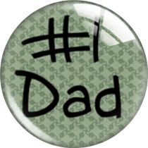 20MM 10pcs/lot best dad Cartoon  glass snap button charms