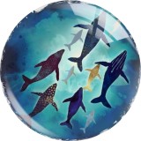20MM 10Pcs/lot animal glass snap button charms