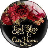 20MM 10Pcs/lot  Holiday glass snap button charms