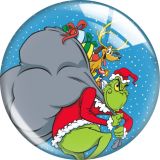 20MM 10pcs/lot Christmas Monster glass snap button charms