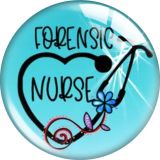 20MM 10pcs/lot nurse Cartoon  glass snap button charms