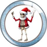 20MM 10pcs/lot Christmas Cartoon  glass snap button charms