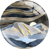 20MM 10Pcs/lot views star moon glass snap button charms