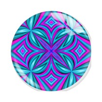 20MM 10pcs/lot Mandala Retro colored patterns Print glass snap button charms