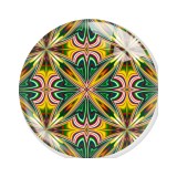 20MM 10pcs/lot Mandala Retro colored patterns Print glass snap button charms