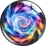 20MM 10pcs/lot Colorful patterns glass snap button charms