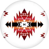 20MM 10pcs/lot Western Cowboy Totem  Print glass snap button charms