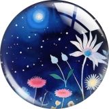 20MM 10pcs/lot Botany Cartoon  glass snap button charms
