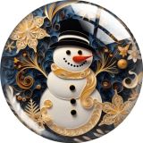 20MM 10pcs/lot Christmas Cartoon  glass snap button charms