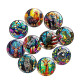 20MM 10Pcs/lot  animal Print glass snaps buttons  DIY jewelry